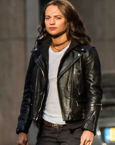 Tomb Raider Alicia Vikander Leather Jacket