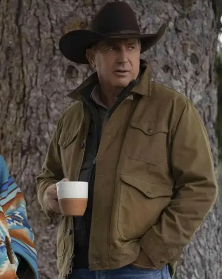 Kevin Costner Yellowstone Brown Jacket