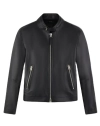 cafe-biker Leather Jacket