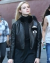 Elle-Fanning Leather Jacket