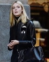 Elle-Fanning Leather Jacket