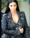 kim-kardashian Leather Jacket
