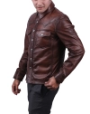 Leather-Shirt Leather Jacket