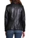 Olivia-Blazer Leather Blazer
