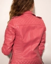 barbie-pink Leather Jacket