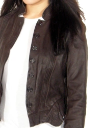 Agnona Leather Jacket