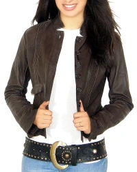 Agnona Leather Jacket