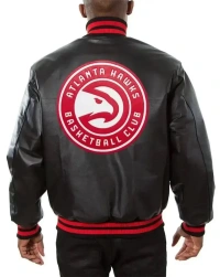 atlanta-hawks Leather Jacket