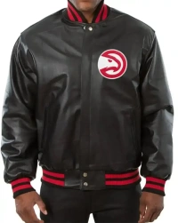 atlanta-hawks Leather Jacket