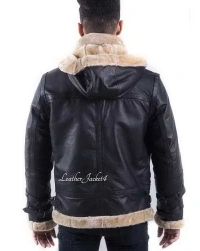 B3-Hood Leather Jacket