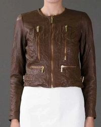 Kristin-Kreuk Leather Jacket