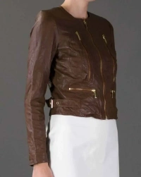 Kristin-Kreuk Leather Jacket