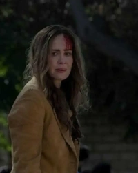 Sarah-Paulson Leather Jacket