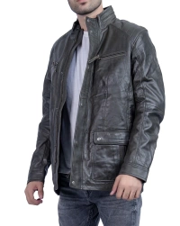Bosom-Biker Leather Jacket