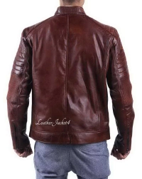 Cafe-Racer Leather Jacket