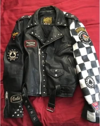 mens-studded Leather Jacket