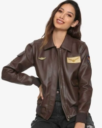 Brie-Larson Leather Jacket
