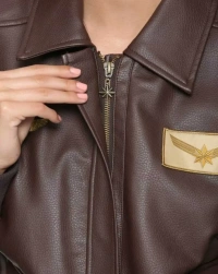 Brie-Larson Leather Jacket