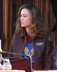Brie-Larson Leather Jacket