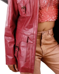 Charlotte Leather Coat