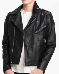 Christian-Grey Leather Jacket