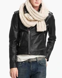 Christian-Grey Leather Jacket