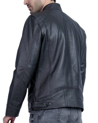 Classic-Biker Leather Jacket