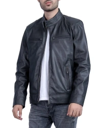 Classic-Biker Leather Jacket