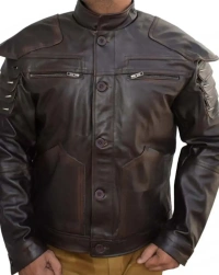 wolf-school Leather Jacket