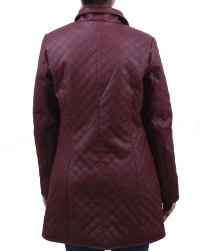 Diamond-Coat Leather Coat