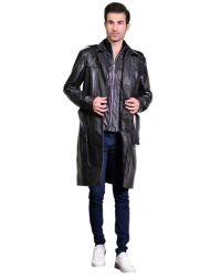 Elon-Musk Leather Coat