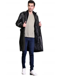 Elon-Musk Leather Coat