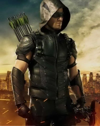 Green-Arrow-2 Leather Jacket