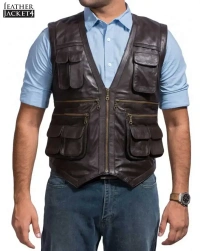 Jurassic-Vest Leather Jacket