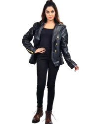 Kim-Blazer Leather Jacket