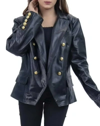 Kim-Blazer Leather Jacket