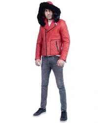 Leo-Red Leather Jacket