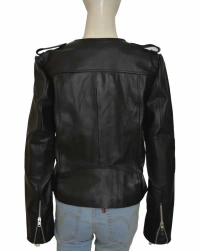 Lizzy-Caplan Leather Jacket