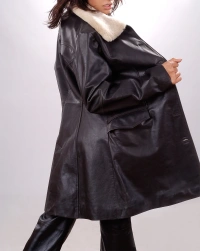 Vince Leather Coat