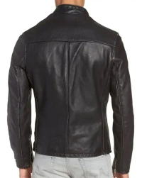 vintage-black Leather Jacket