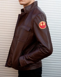 rebel-alliance-brown Leather Jacket