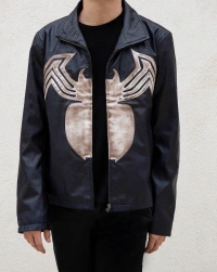 blue-weathered Leather Jacket