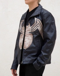 blue-weathered Leather Jacket