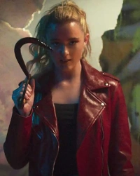 Kathryn-Newton Leather Jacket