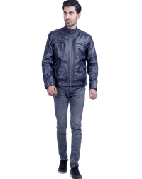 Moto-Vintage Leather Jacket