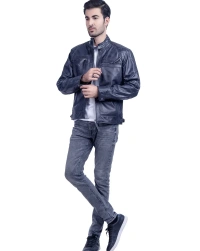 Moto-Vintage Leather Jacket
