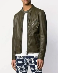 slimfit-cafe Leather Jacket
