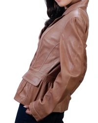 Olivia Leather Blazer