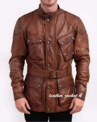 Panther-Tan Leather Jacket