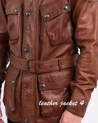Panther-Tan Leather Jacket
